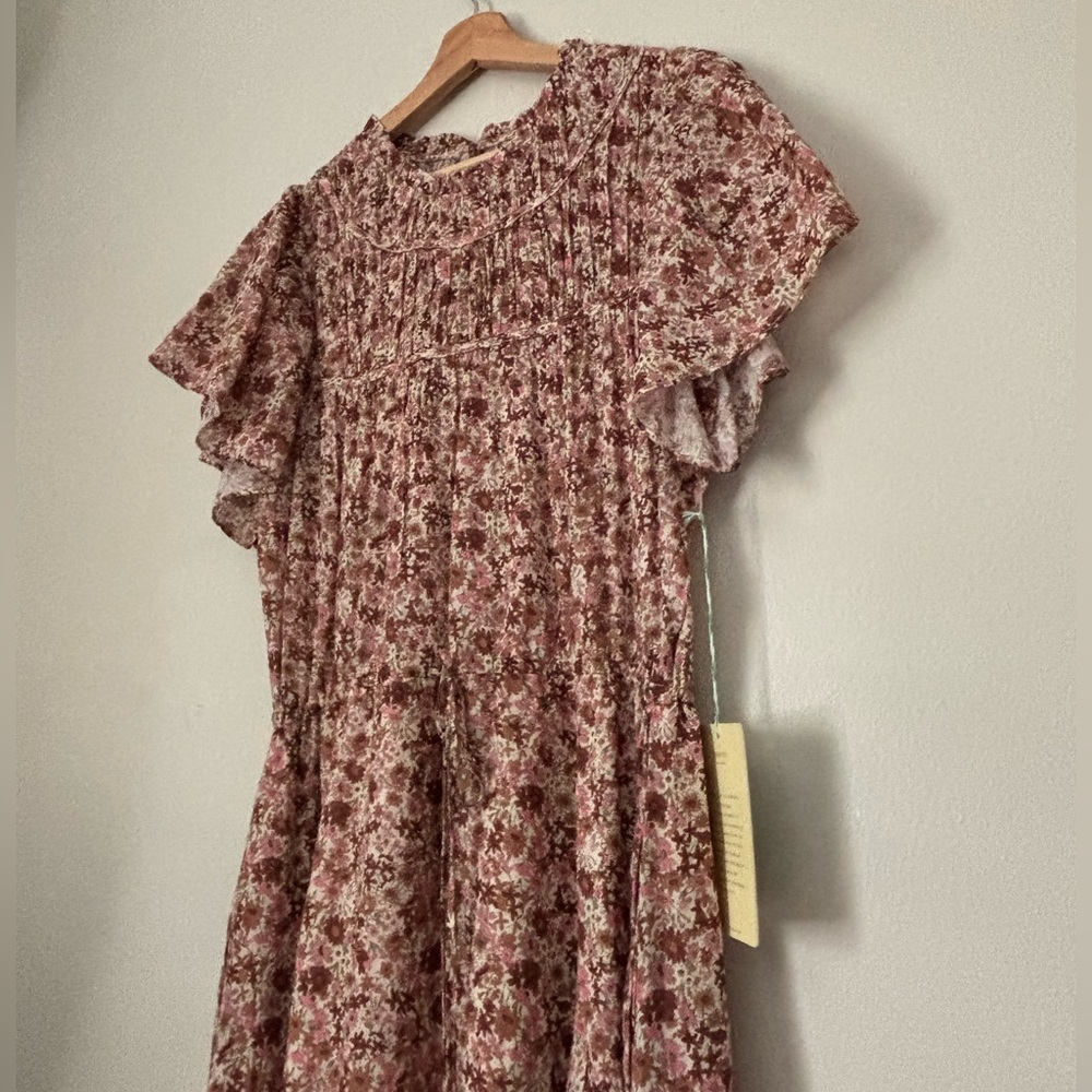 Trovata Floral Flutter Sleeve Midi Dress - Picture 3 of 14
